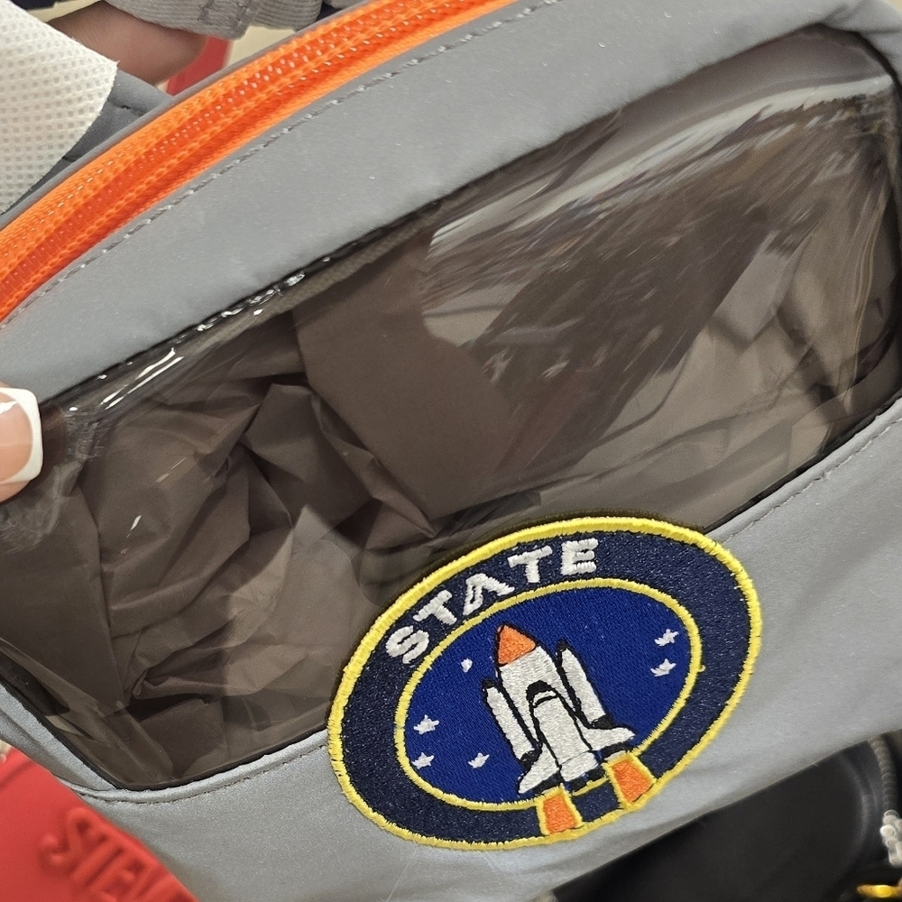 STATE Gray Belt Bag with Rocket Emblem - Picture 3 of 4